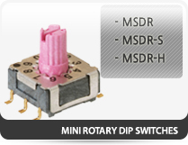 Mini rotary dip switches