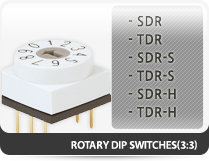Rotary dip switches(3:3)